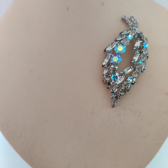 Dazzling Smoky Topaz Crystal Brooch and Earrings Juliana Style - Picture 6 of 15